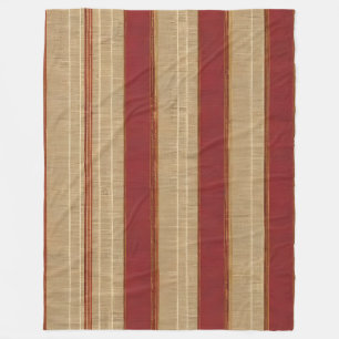 Linen Luxury Trendy Burgundy Gold Collection Fleece Blanket