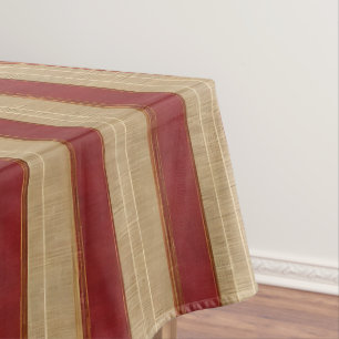 Linen Luxury Trendy Burgundy Gold Collection Tablecloth