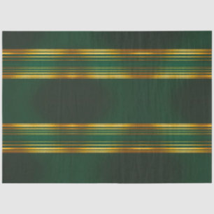 Linen Luxury Trendy Green Gold Texture Collection Tissue Paper