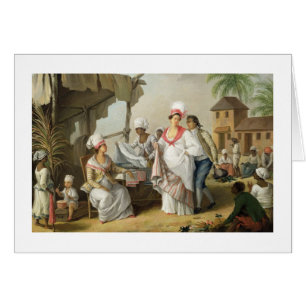 Linen Market, Roseau, Dominica, c.1780 (oil on can