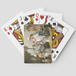 Linen Market, Roseau, Dominica, c.1780 (oil on can Playing Cards