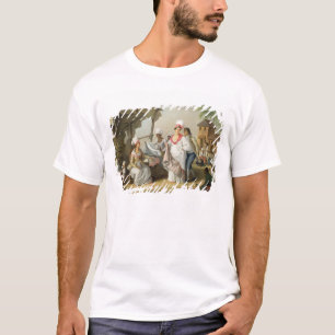 Linen Market, Roseau, Dominica, c.1780 (oil on can T-Shirt