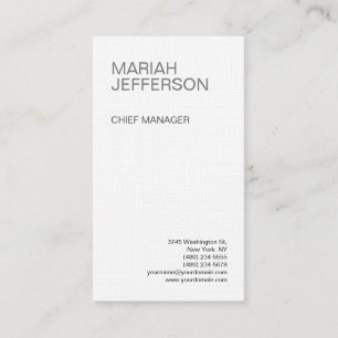 Linen Modern Minimalist Professional Business Card