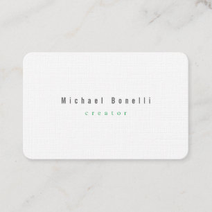 Linen Modern Minimalist Professional Elegant Business Card