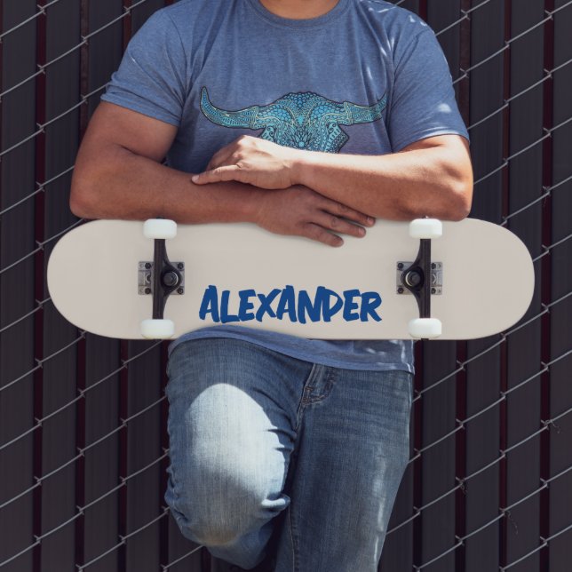 Linen Modern Name | Classic Trendy  Skateboard (Outdoor 3)