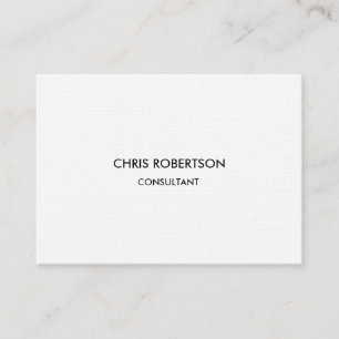 Linen Paper Chubby Chic Modern Business Card
