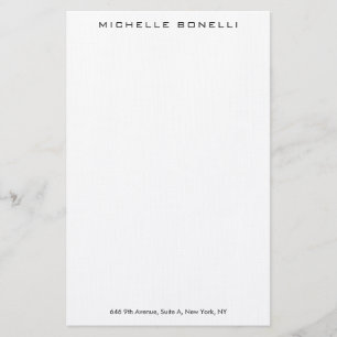 Linen professional elegant modern minimalist stationery