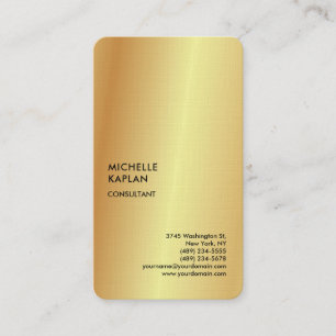 Linen Professional Exclusive Special Gold Colour Business Card