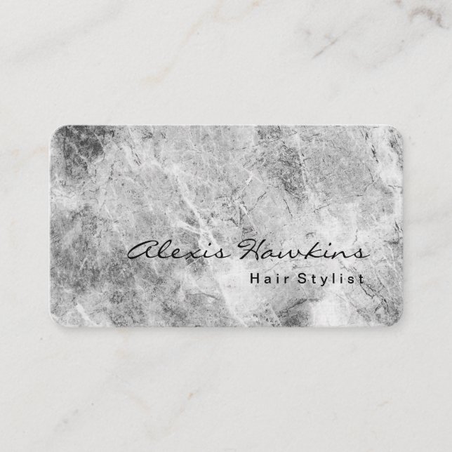 Linen Professional Hair Stylist Makeup Artist Business Card (Front)