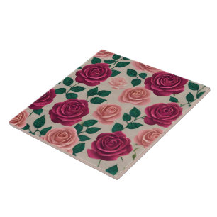 Linen Roses Beautiful Modern Collection Tile