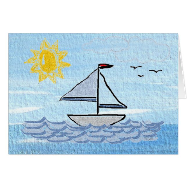 Linen Sailboat (Front Horizontal)