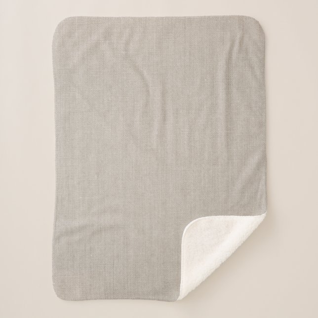 Linen Sherpa Blanket (Front)