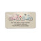 Linen Style Bicycle Wedding Return Address