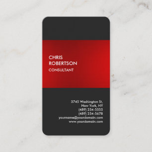 Linen stylish Red Grey Profile Card