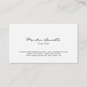 Linen Stylish Trendy Business Card