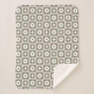 Linen Trellis Sherpa Blanket