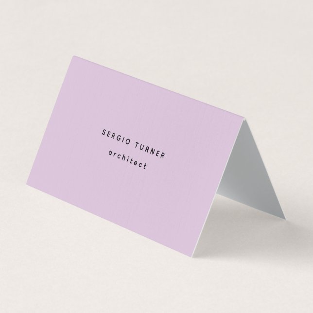 Linen Trendy Minimalist Professional Business Card (Front)