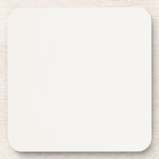 Linen White, Off-White  Coaster (Front)