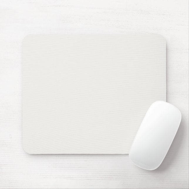 Linen White, Off-White  Mouse Mat (With Mouse)