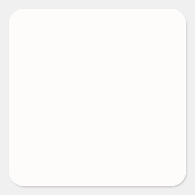 Linen White Square Sticker (Front)