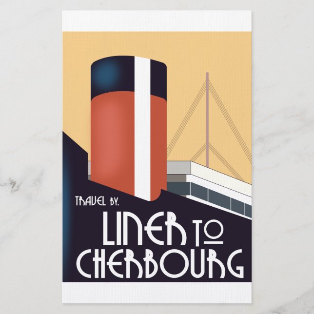 Liner to Cherbourg Stationery (Front)