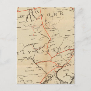 Lines and Metallic Circuit Connections Postcard