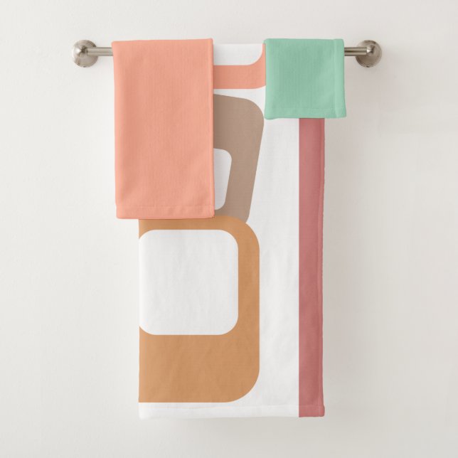 Lines and Rectangles  Bath Towel Set (Insitu)