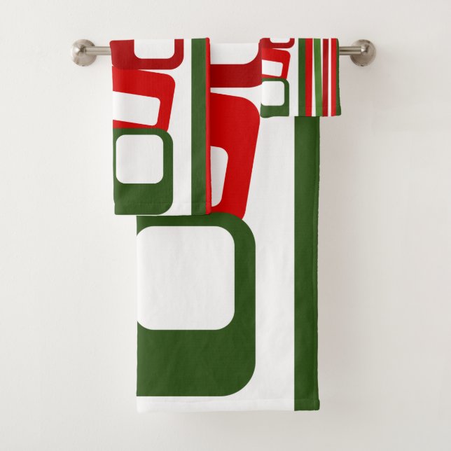 Lines and Rectangles  Bath Towel Set (Insitu)