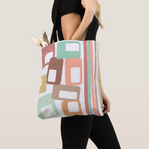 Lines and Rectangles Tote Bag