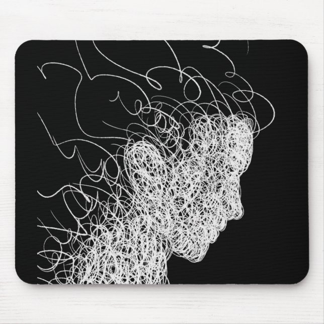 Lines Artwork Mouse Mat (Front)