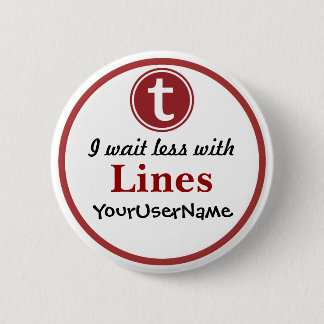 Lines Button - Design 1 (White)