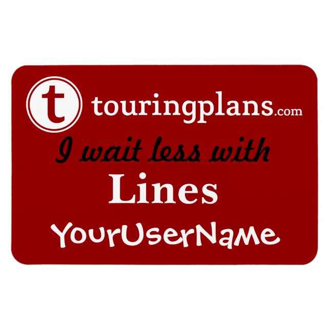 Lines Car & Resort Door Magnet (Red) (Horizontal)