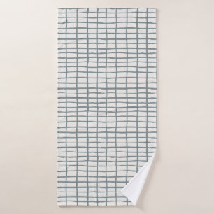 lines chequered simple geometric minimalist bath towel