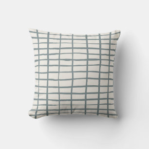 lines chequered simple geometric minimalist cushion