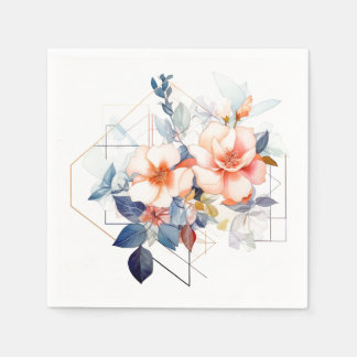 Lines&Flowers: Wedding Napkins