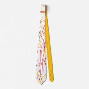 Lines in colored loops tie