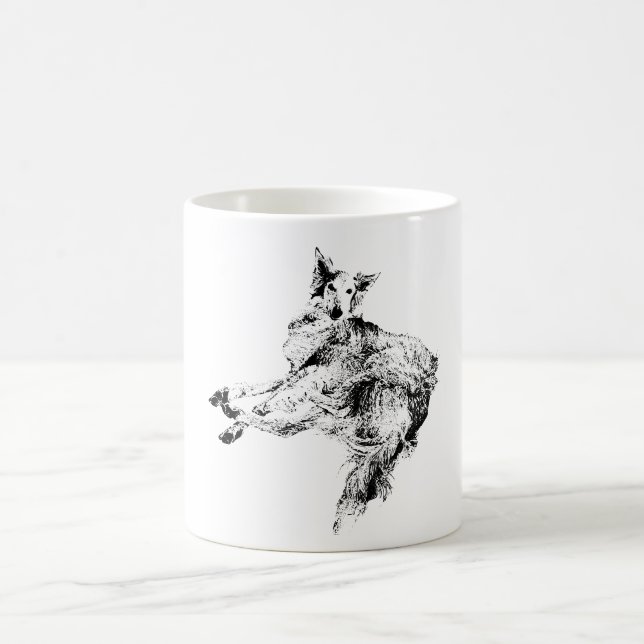 Lines in Motion – Silken Windhound Coffee Mug (Center)