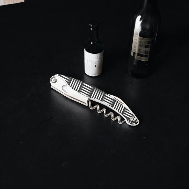 Lines Intersecting Art Corkscrew (Corkscrew Bottle Opener)