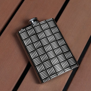 Lines Intersecting Art Hip Flask
