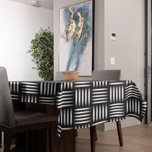Lines Intersecting Art Tablecloth