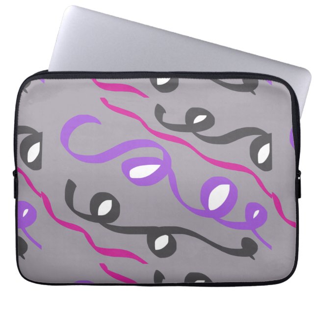 lines laptop sleeve (Front)