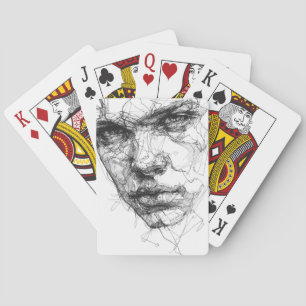 Lines of a Fractured Gaze Playing Cards