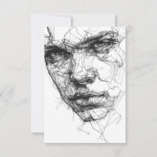 Lines of a Fractured Gaze Thank You Card