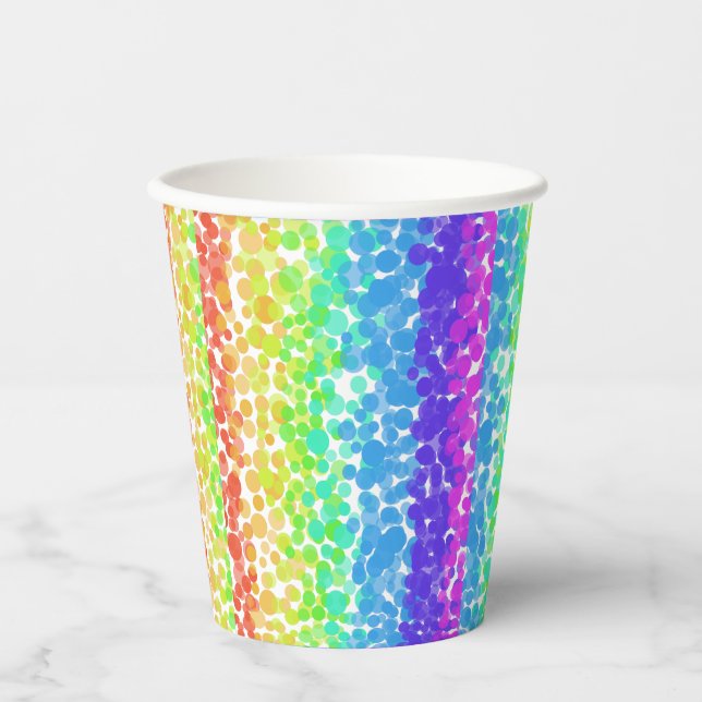 lines of colours paper cups (Front)