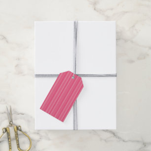 Lines of Shades of Pink  Gift Tags