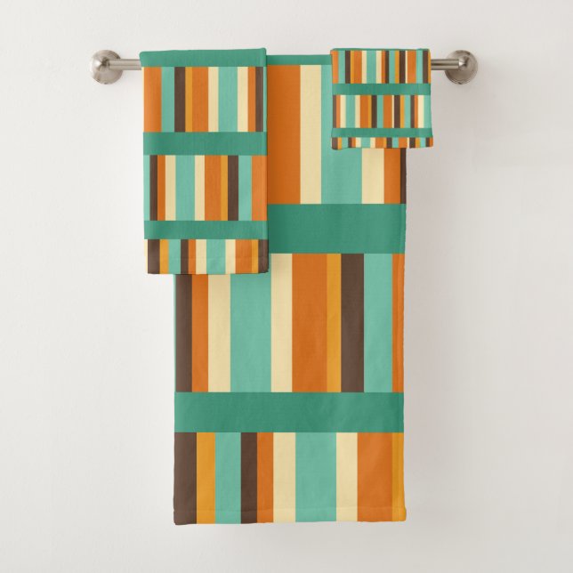 Lines of Stripes  Bath Towel Set (Insitu)