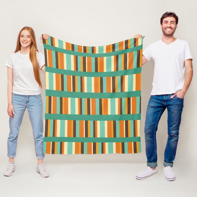 Lines of Stripes  Fleece Blanket (In Situ)