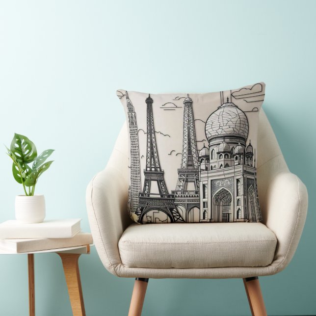 "Lines of the City" Cushion (Chair)