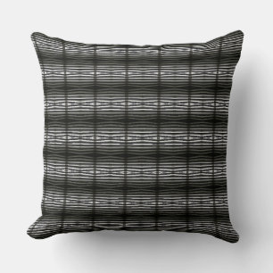 Lines of Window Blinds on a Brown Background Cushion