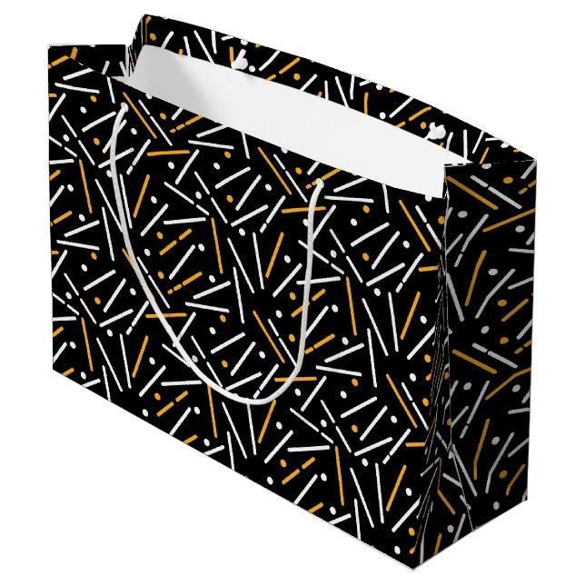 Lines Pattern 4 Large Gift Bag (Back Angled)